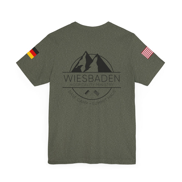 WHM - Flag on Sleeves - Unisex Jersey Short Sleeve Tee