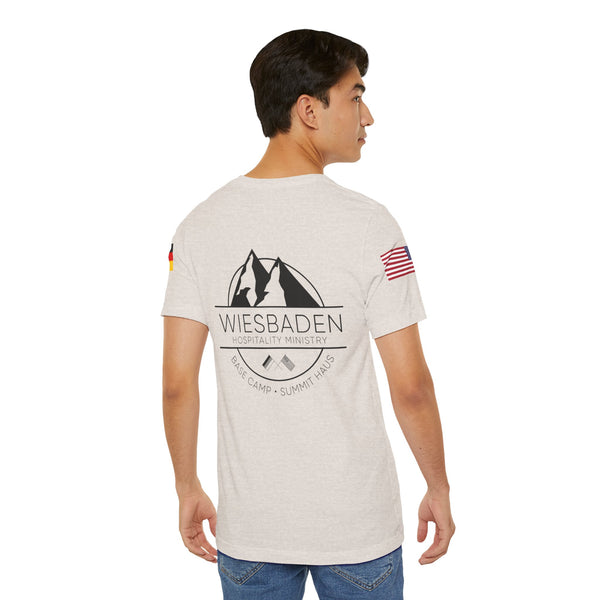WHM - Flag on Sleeves - Unisex Jersey Short Sleeve Tee