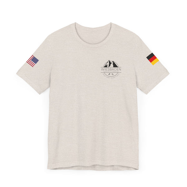 WHM - Flag on Sleeves - Unisex Jersey Short Sleeve Tee