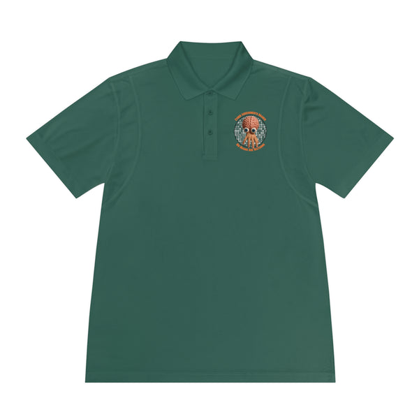 CAB Big Brains - Orange text - Men's Sport Polo Shirt