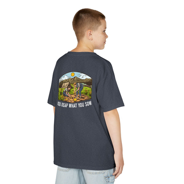Camping Smiles! - Kids Heavy Cotton Tee