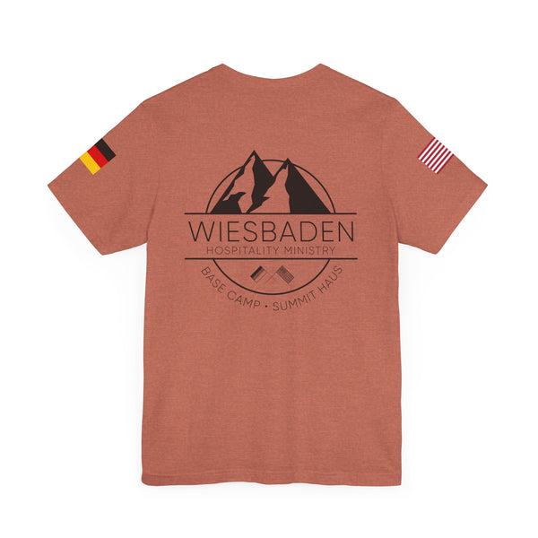 WHM - Flag on Sleeves - Unisex Jersey Short Sleeve Tee