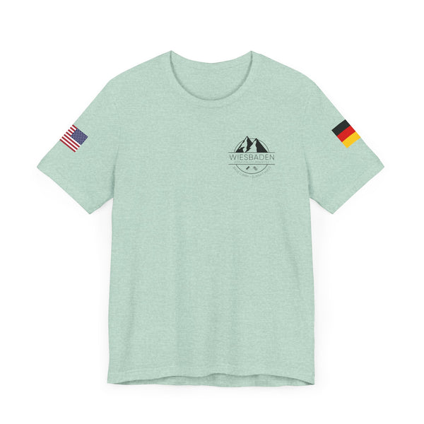 WHM - Flag on Sleeves - Unisex Jersey Short Sleeve Tee