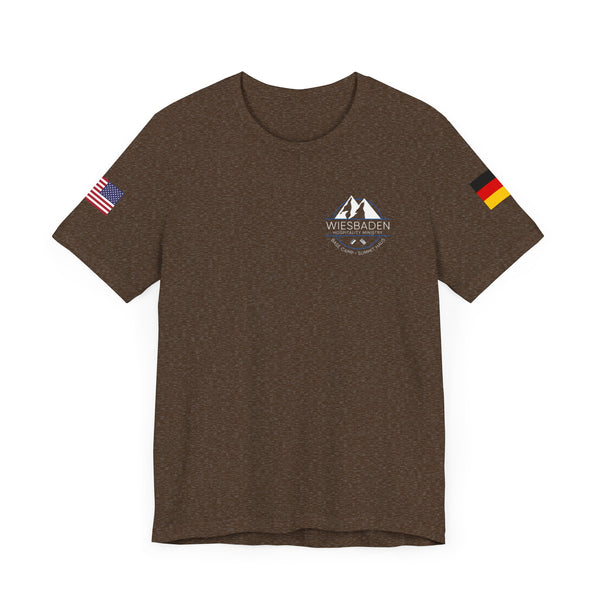 WHM - Flag on Sleeves - Unisex Jersey Short Sleeve Tee