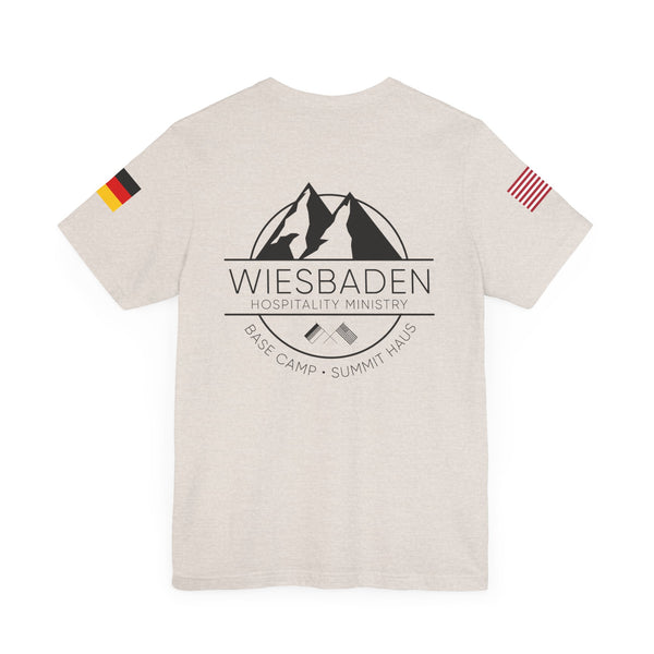 WHM - Flag on Sleeves - Unisex Jersey Short Sleeve Tee