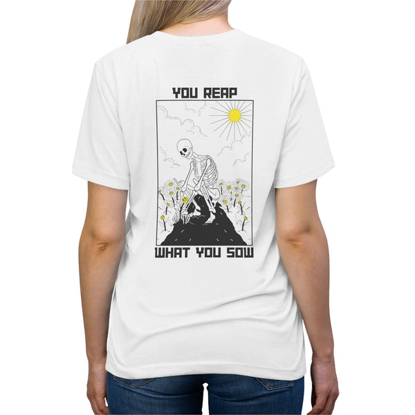 Sow Smiles! - Skeleton Back - Triblend Tee