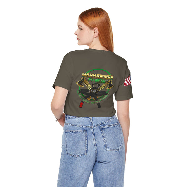 Warhammer - Flag on Sleeves - Unisex Jersey Short Sleeve Tee