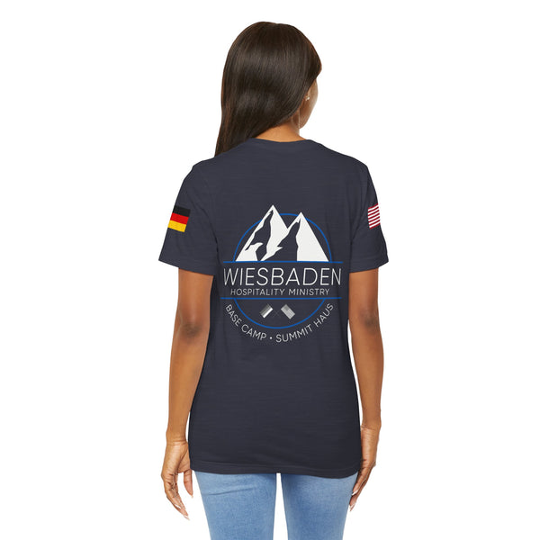 WHM - Flag on Sleeves - Unisex Jersey Short Sleeve Tee