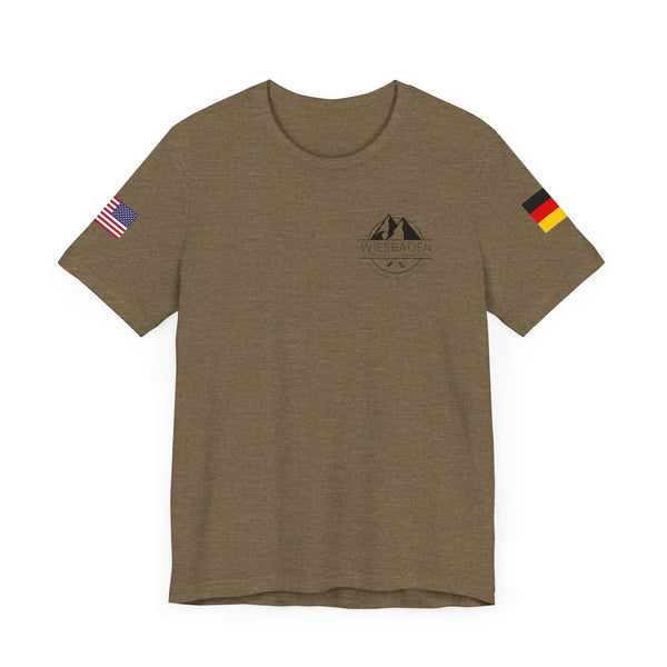 WHM - Flag on Sleeves - Unisex Jersey Short Sleeve Tee