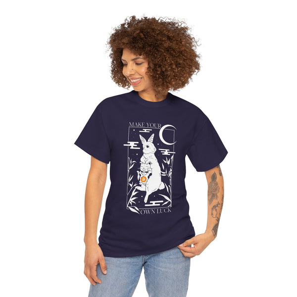 Bitcoin Make Your Own Luck Unisex Heavy Cotton Tee