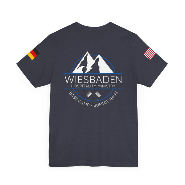 WHM - Flag on Sleeves - Unisex Jersey Short Sleeve Tee