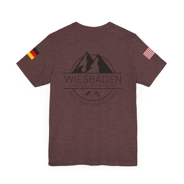 WHM - Flag on Sleeves - Unisex Jersey Short Sleeve Tee