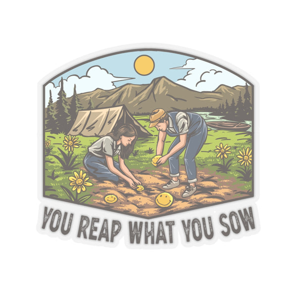 Camping Sow and Reap - Kiss-Cut Stickers