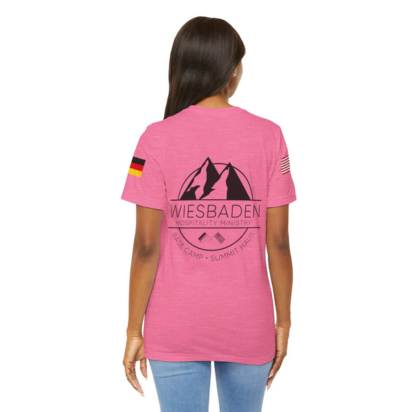WHM - Flag on Sleeves - Unisex Jersey Short Sleeve Tee
