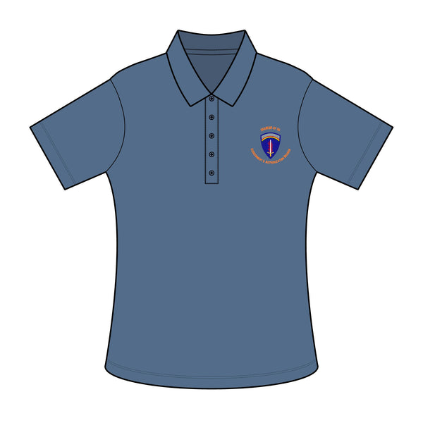 AAB U'R-AF - Orange text - Ladies Fine Pique Blend Polo
