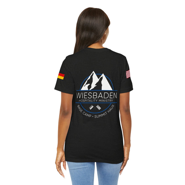 WHM - Flag on Sleeves - Unisex Jersey Short Sleeve Tee