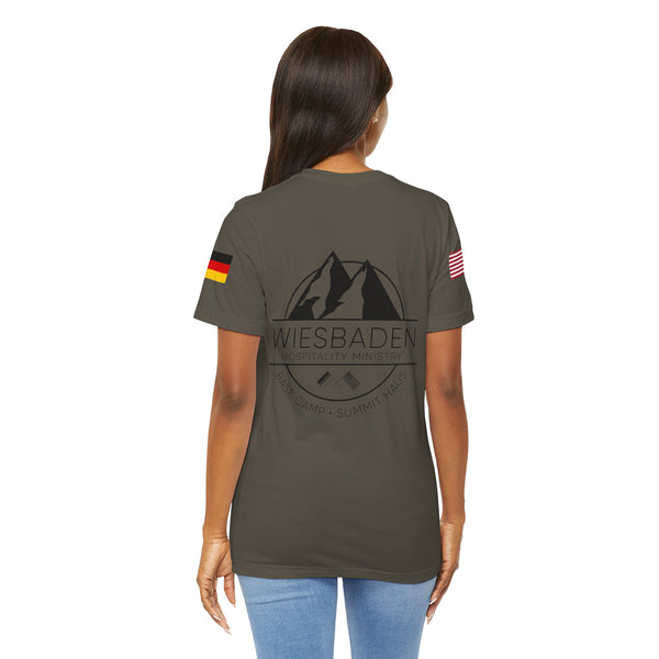 WHM - Flag on Sleeves - Unisex Jersey Short Sleeve Tee