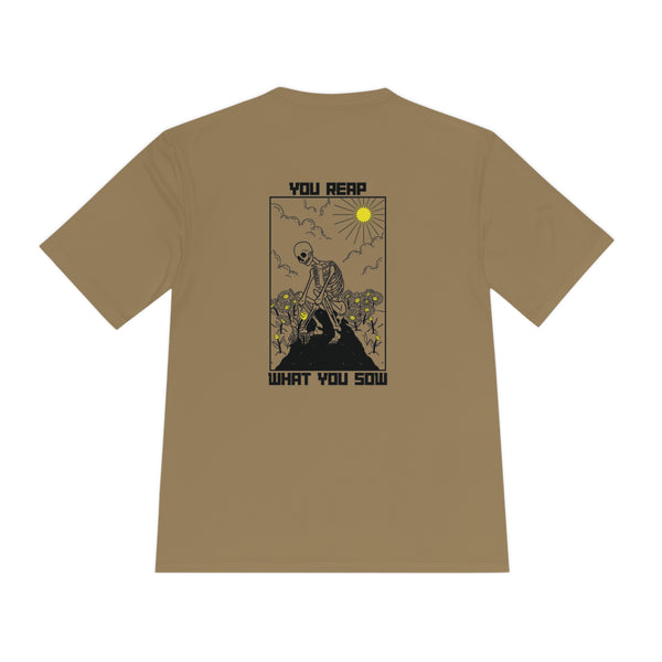 Sow Smiles - SKELETON BACK- Moisture Wicking Tee