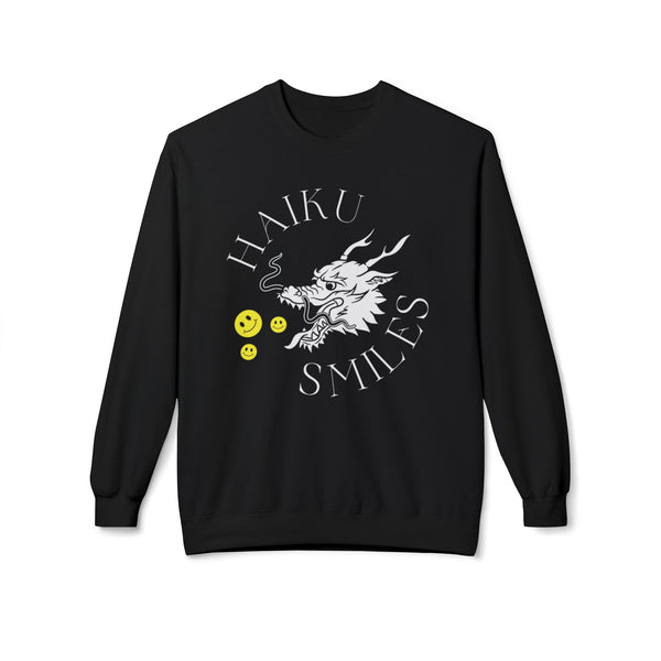Haiku Smiles - Unisex Midweight Softstyle Fleece Crewneck Sweatshirt