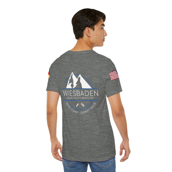 WHM - Flag on Sleeves - Unisex Jersey Short Sleeve Tee