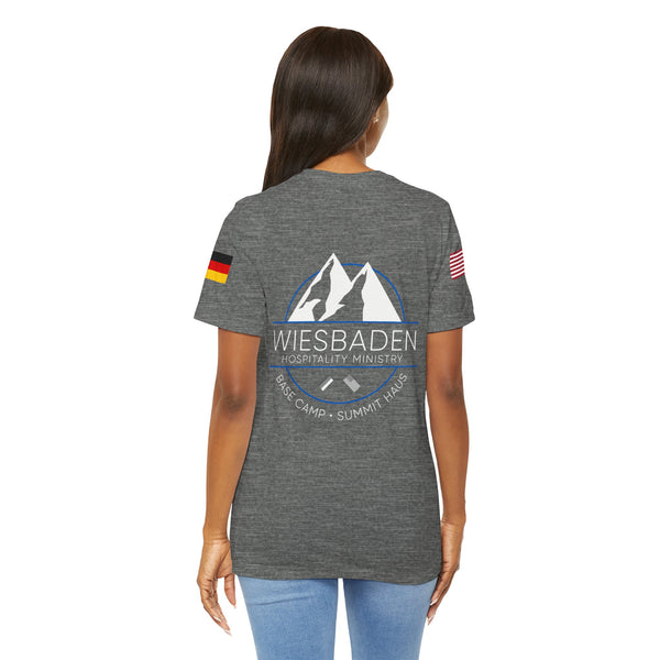 WHM - Flag on Sleeves - Unisex Jersey Short Sleeve Tee
