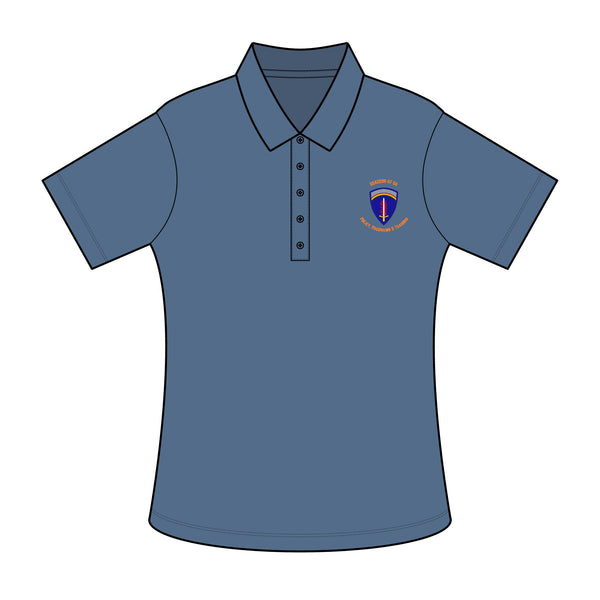 PPT U'R-AF - Orange text - Ladies Fine Pique Blend Polo