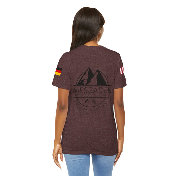 WHM - Flag on Sleeves - Unisex Jersey Short Sleeve Tee