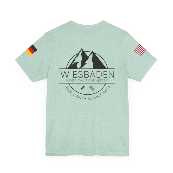 WHM - Flag on Sleeves - Unisex Jersey Short Sleeve Tee