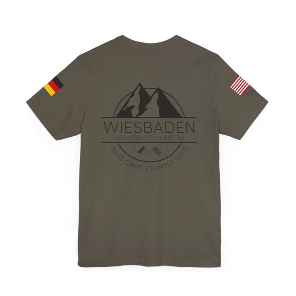 WHM - Flag on Sleeves - Unisex Jersey Short Sleeve Tee
