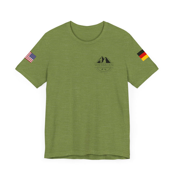 WHM - Flag on Sleeves - Unisex Jersey Short Sleeve Tee