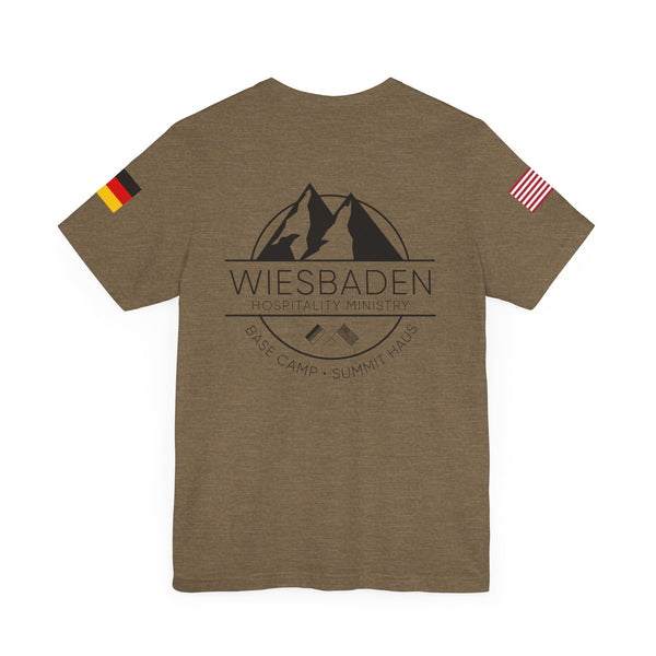 WHM - Flag on Sleeves - Unisex Jersey Short Sleeve Tee