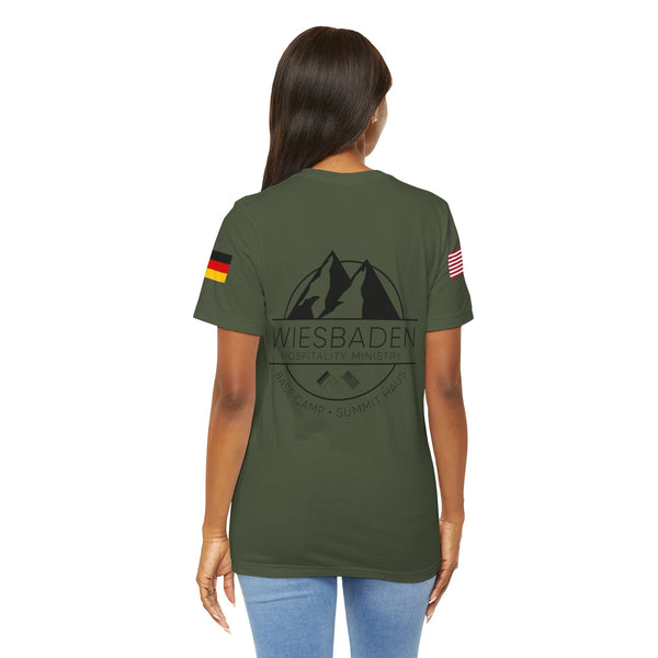 WHM - Flag on Sleeves - Unisex Jersey Short Sleeve Tee