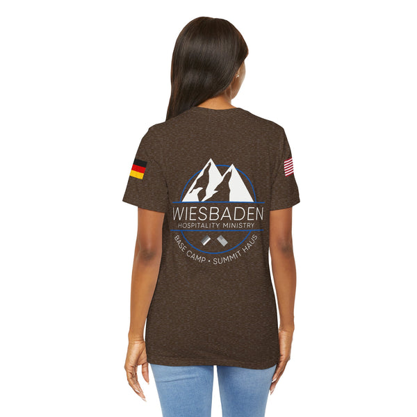 WHM - Flag on Sleeves - Unisex Jersey Short Sleeve Tee