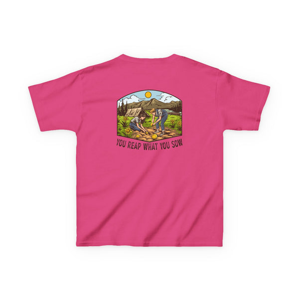Camping Smiles! - Kids Heavy Cotton Tee