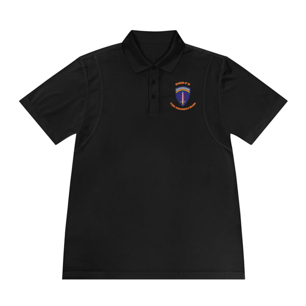 CAB U'R-AF Logo - Orange text - Men's Sport Polo Shirt