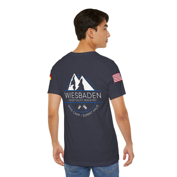 WHM - Flag on Sleeves - Unisex Jersey Short Sleeve Tee