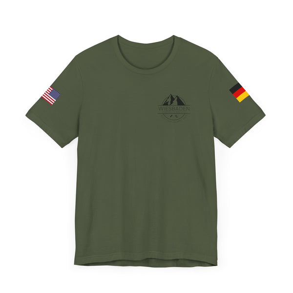WHM - Flag on Sleeves - Unisex Jersey Short Sleeve Tee