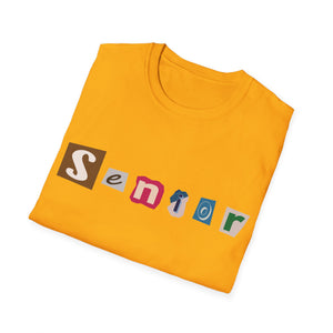 Senior - Adult Sizing - Blank Back - Unisex Softstyle T-Shirt