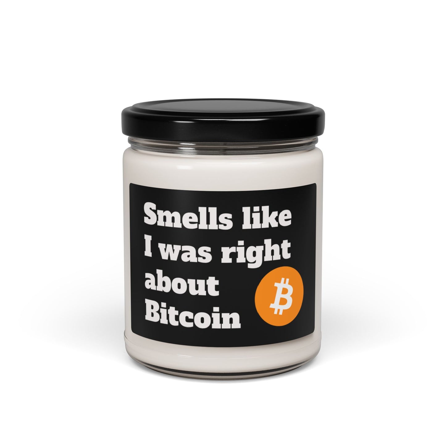 Bitcoin Scented Soy Candle, 9oz