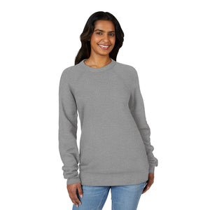 Sow Smiles! - Skeleton Back - Unisex Sponge Fleece Raglan Sweatshirt