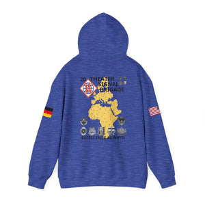 44th ESB-E - Flags on Sleeves - Unisex Heavy Blend™ Hooded Sweatshirt
