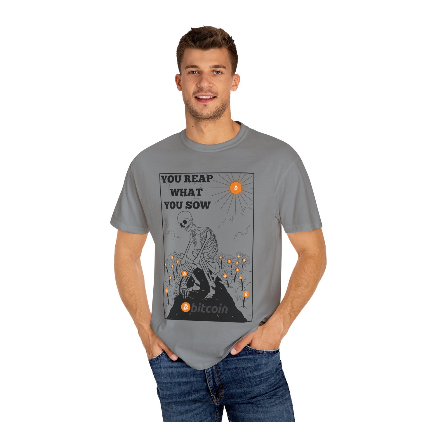 Sow Bitcoin! - Unisex Garment-Dyed T-shirt