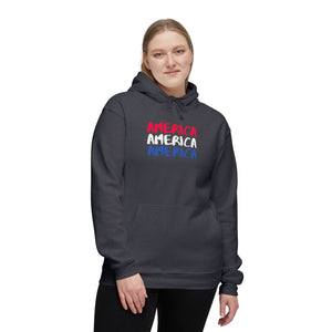 America x3!!! - Unisex Hooded Sweatshirt, Made in US