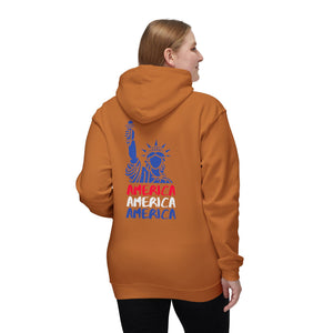 America x3!!! - Unisex Hooded Sweatshirt, Made in US