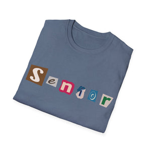 Senior - Adult Sizing - Blank Back - Unisex Softstyle T-Shirt