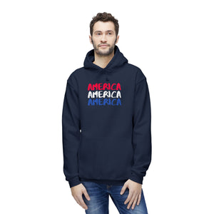 America x3!!! - Unisex Hooded Sweatshirt, Made in US