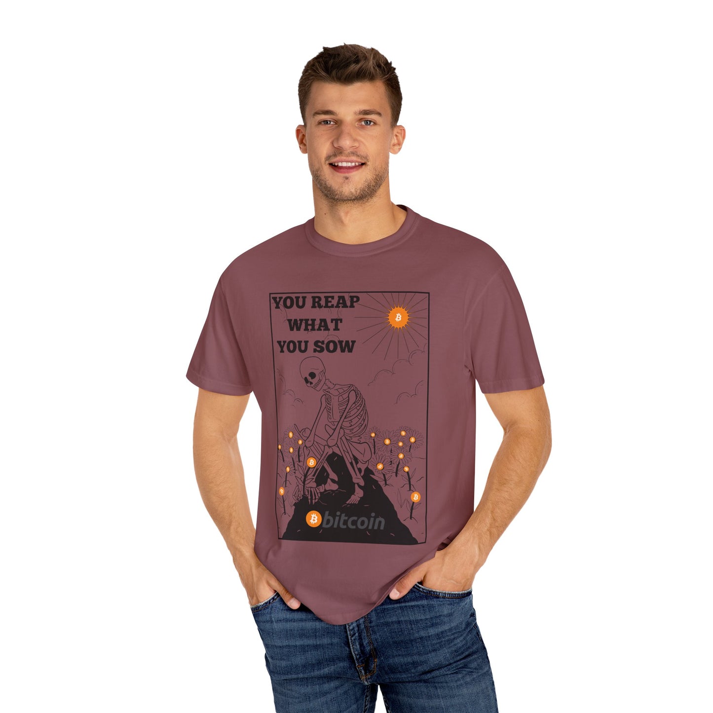 Sow Bitcoin! - Unisex Garment-Dyed T-shirt