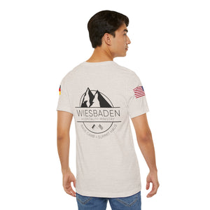 WHM - Flag on Sleeves - Unisex Jersey Short Sleeve Tee