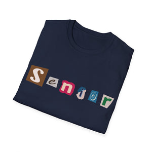 Senior - Adult Sizing - Blank Back - Unisex Softstyle T-Shirt