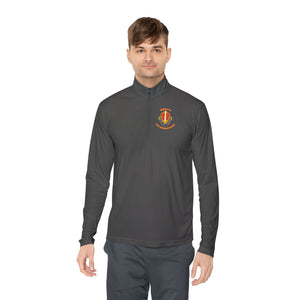 CAB Sword - Orange text - Unisex Quarter-Zip Pullover
